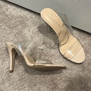 Clear heels